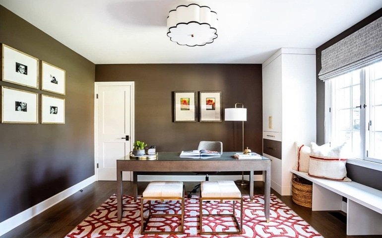 Altadena Modern Farmhouse Office Design