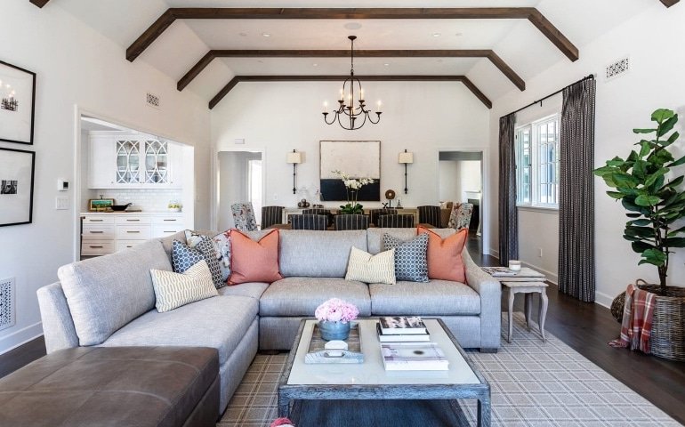 Altadena Modern Farmhouse Living Room Design