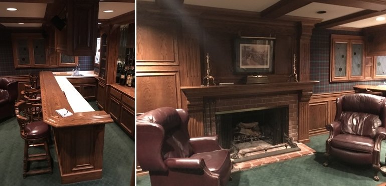 Before Image Our Playful Plaid Pub