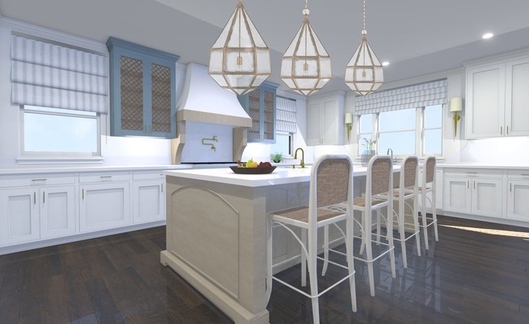 California Coastal Kitchen Interior Design