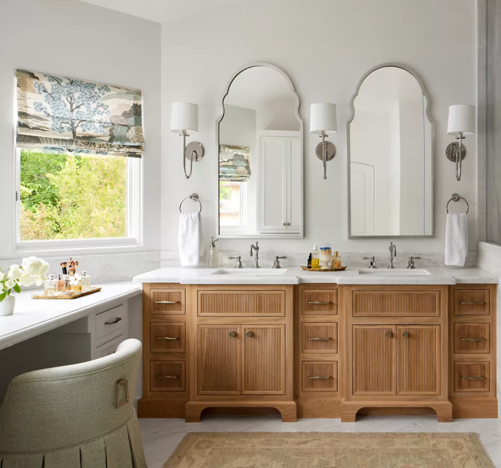 Mediterranean Coastal Master Bathroom Design