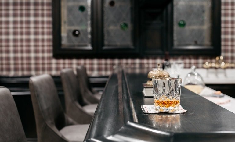 Our Playful Plaid Pub Bar Table Design