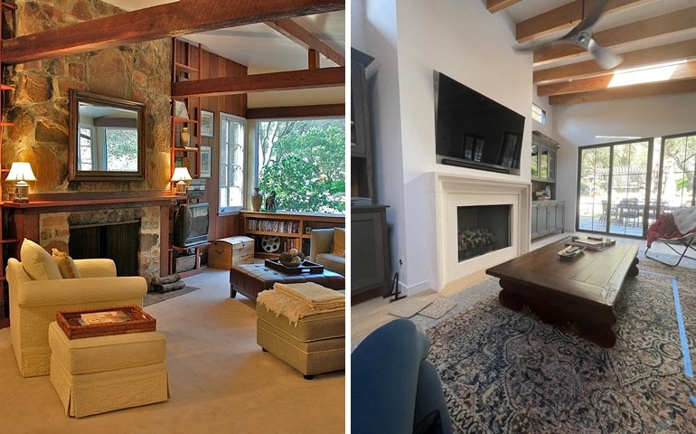 Ranch House Before Living Room Renovation