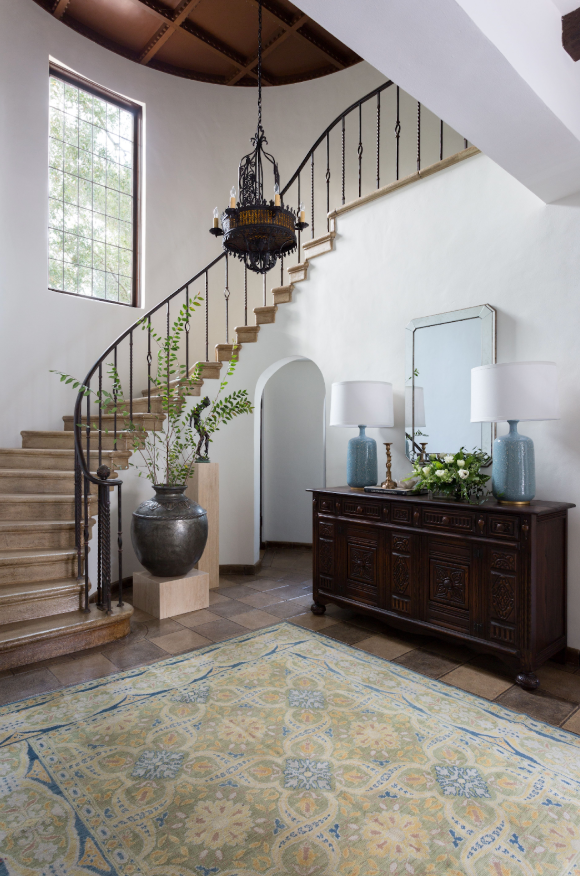 Spanish revival home designed by Coco Maison in California. Design leadership.