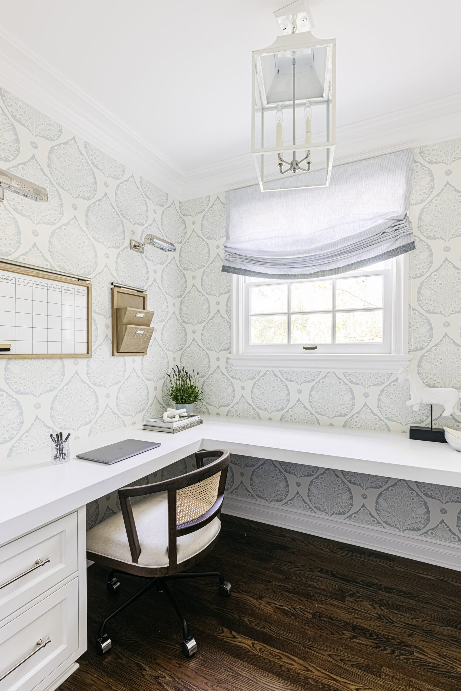 Historic preservation - home office designed by Coco Maison in a Colonial.