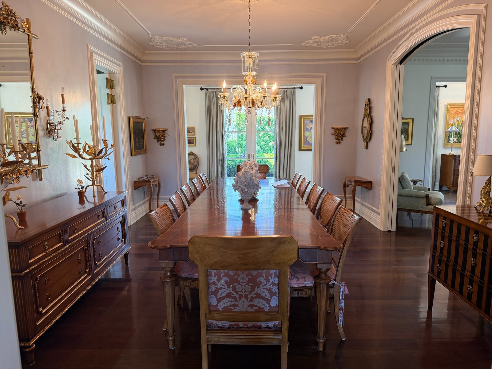 Dining room in Fort Wayne home, part of a long-term partnership project with Coco Maison.