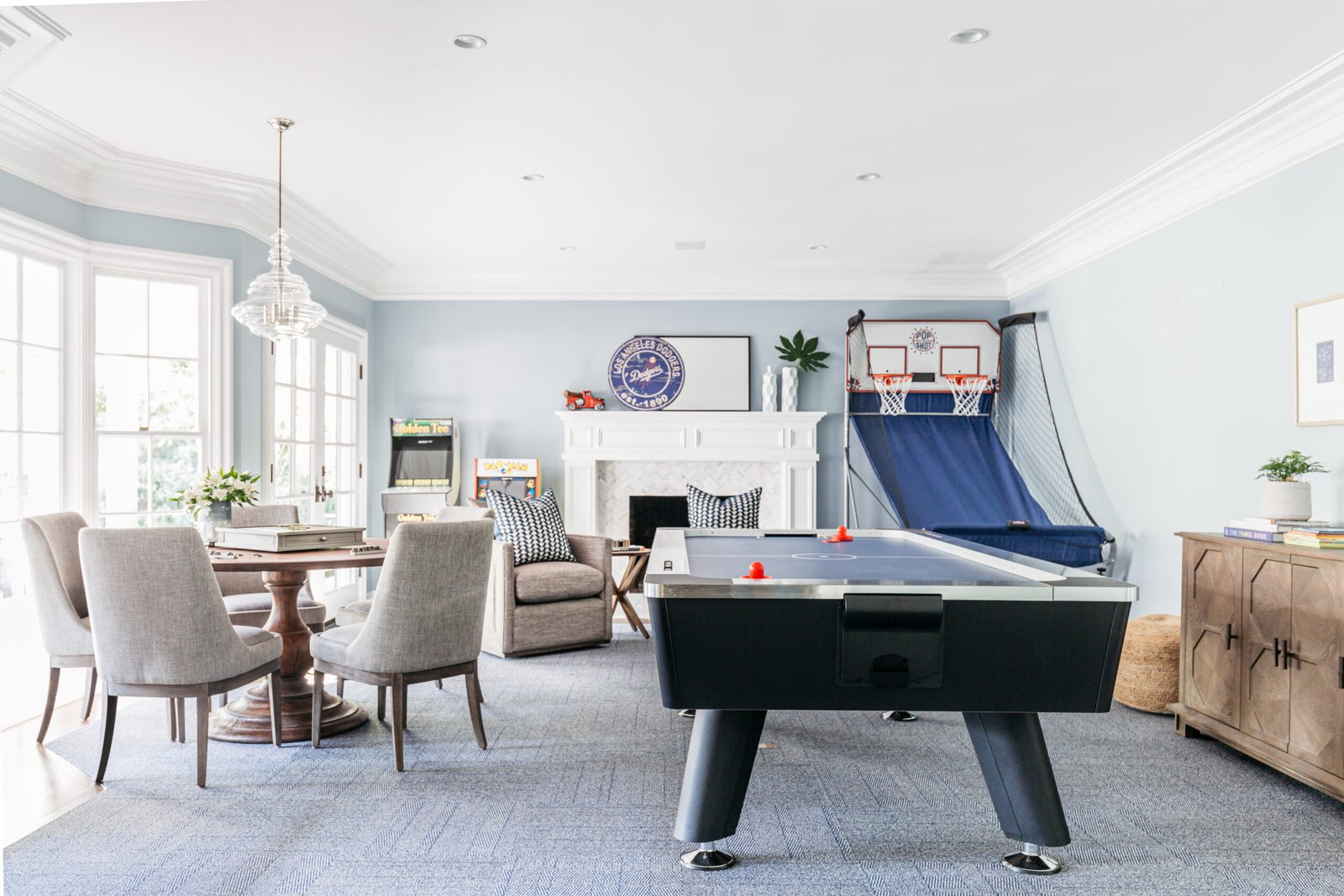 What luxury interior design really means - custom living room and game room